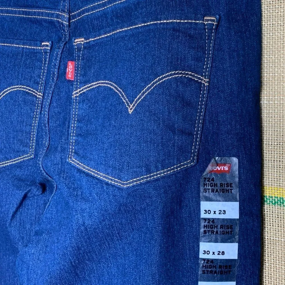 724 Hi Rise  Straight Levi’s Jeans NWT